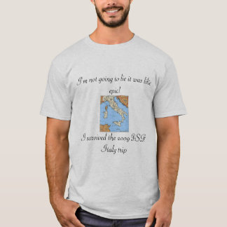 T-shirt Italie-carte, je ne vais pas me trouver il étais