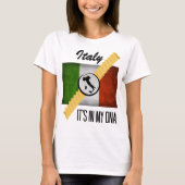 T-shirt Italie C'est dans mon ADN Ancestry drapeau italien (Devant)