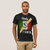 T-shirt Italie C'est dans mon ADN Ancestry drapeau italien (Devant entier)