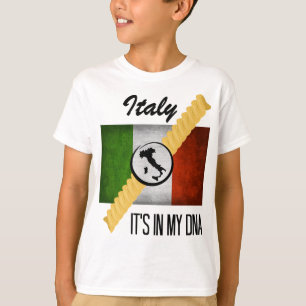 T-shirt Italie C'est dans mon ADN Ancestry drapeau italien