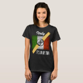 T-shirt Italie C'est dans mon ADN Molecule Drapeau Italien (Devant entier)