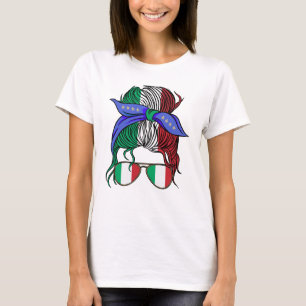 T-shirt Italie chaotique pain avec drapeau italien