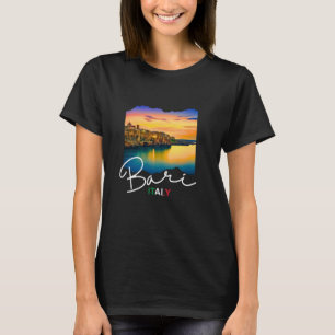 T-shirt Italie Coucher de soleil Bari Souvenir à Bari Ital