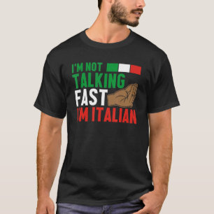 T-shirt Italie Culture Je ne parle pas Vite Je suis Italie