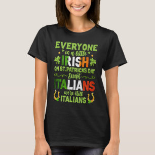 T-shirt Italie Drapeau irlandais Shamrock Irlande Jour de 