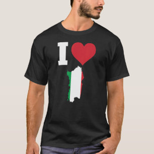 T-shirt Italie Drapeau pour Sardaigne I Love Sardaigne