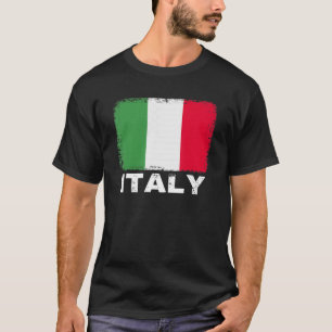 T-shirt Italie Drapeau Soutien Italiens Femmes Hommes