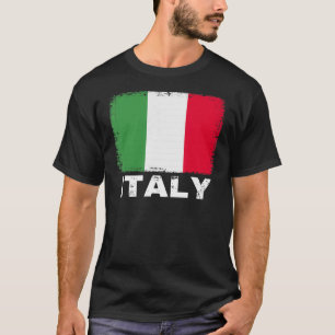 T-shirt Italie Drapeau Soutien Italiens Femmes Hommes