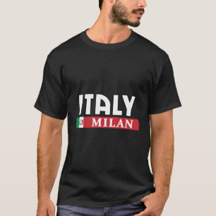 T-shirt Italie Et Ville Italienne De Milan