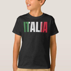 T-shirt Italie fans drapeau italien Italia football soccer