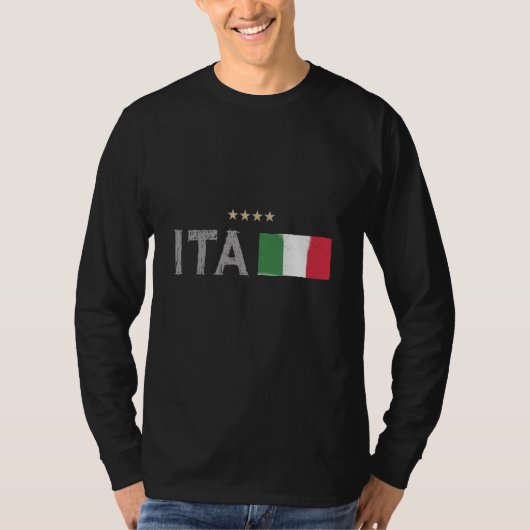 T-shirt Italie Football Fan Shirt Drapeau (Devant)