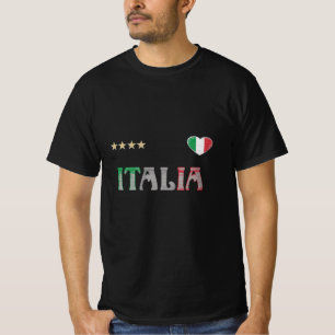 T-shirt Italie Football Fan Shirt Drapeau