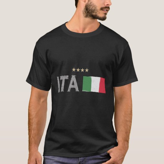 T-shirt Italie Football Fan Shirt Drapeau (Devant)