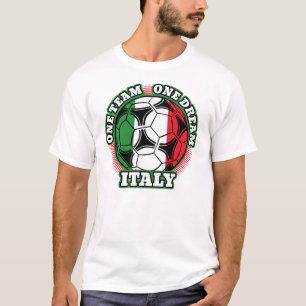 T-shirt Italie Football Une équipe Un rêve Drapeau italien