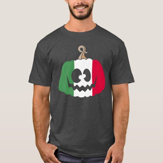 T-shirt Italie Halloween cadeau Citrouille (Devant)