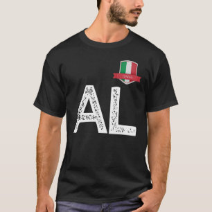 T-shirt Italie Italia, Drapeau humain A et L Italie Italie