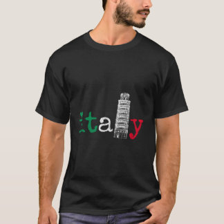T-shirt Italie Italia Italia Pavillon Italien Fierté Tour