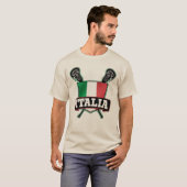T-shirt Italie Italia Lacrosse (Devant entier)