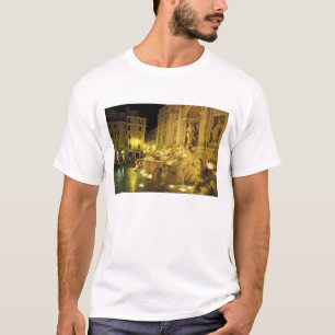 T-shirt Italie, Rome. Fontaine de Trevi la nuit.