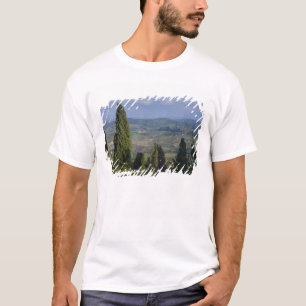 T-shirt Italie, Toscane, Montepulciano. Vue de la