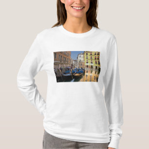 T-shirt Italie, Venise, gondoles amarrées le long du canal