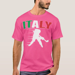 T-shirt Italie Ventilateurs De Hockey Sur Glace Jersey Équ