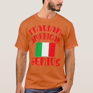 T-shirt Italien Américain Genius Funny ITALIEN AMÉRICAIN