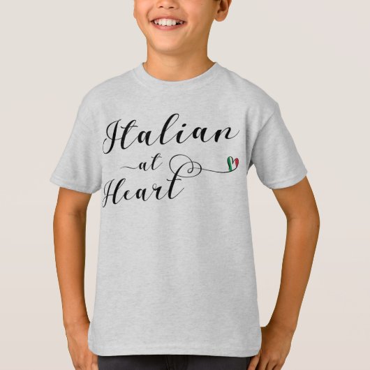 T-shirt Italien Au Coeur, Italie (Devant)