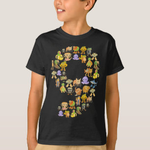 T-shirt Italien Brainrot Mème 9e fête d'anniversaire 9 ann