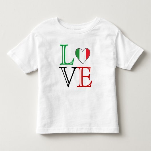 T-shirt italien d'amour (Devant)