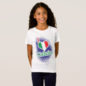 T-Shirt Italien De Football Calcio (Devant entier)