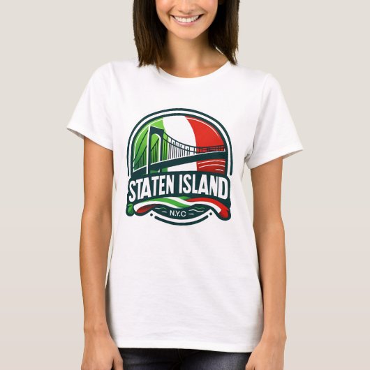 T-shirt italien de Staten Island (Devant)