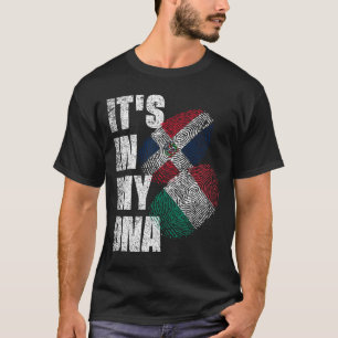T-shirt Italien Et Dominicain Mélangent Le Patrimoine Du D