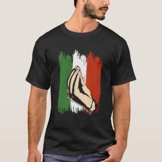 T-shirt Italien Gesture main Italie Drapeau Italia Pride