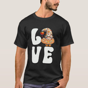 T-shirt Italien Gnome Love Pizza Baker Graphic Pour Italie