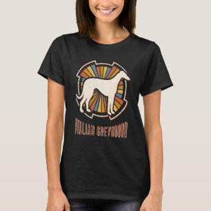 T-shirt Italien Greyhound Vintage Classic Retro Chien Love