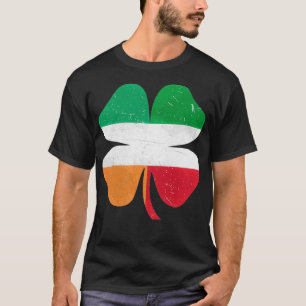 T-shirt Italien Irlandais Shamrock Italie Irlande St
