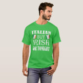 T-shirt Italien Mais Irlandais Pour Ce Soir Shamrock St Pa (Devant entier)