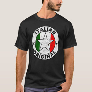 T-shirt Italien Original Chemises Italie Chemises Drapeau 