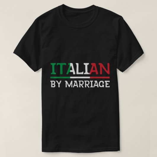 T-shirt Italien par mariage (Design devant)
