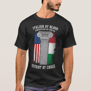 T-shirt Italien Par Sang, Américain Par Naissance, Patrio