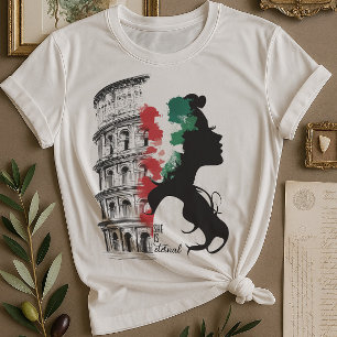 T-shirt Italienne du Patrimoine Femme et Colisée Tee