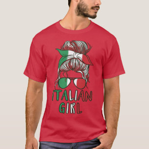 T-shirt Italienne Fille Football Italie filles Italia femm