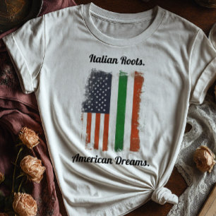 T-shirt Italienne Racines American Dreams Chemise   Deux i