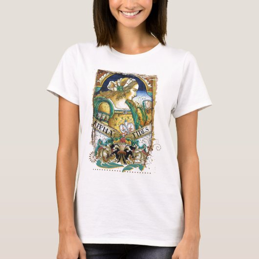 T-shirt Italienne Renaissance fille (Devant)