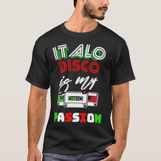 T-shirt Italo Disco Passion (Devant)