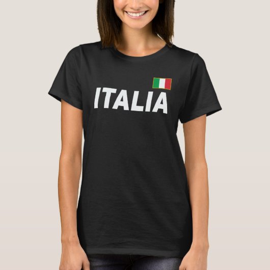 T-shirt Italy National Team Italia Soccer Flag (Devant)