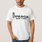 T-SHIRT ITHACA, N.Y., ACCUEIL DE NOMBREUSES PERTES (Devant)