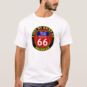 T-SHIRT ITINÉRAIRE 66 AMARILLO LE TEXAS