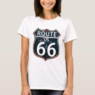 T-shirt Itinéraire 66-Honor la route de mère